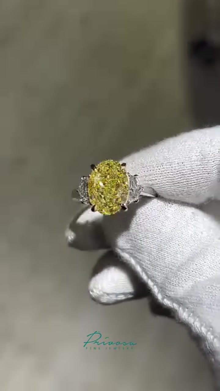 Fancy Yellow Oval