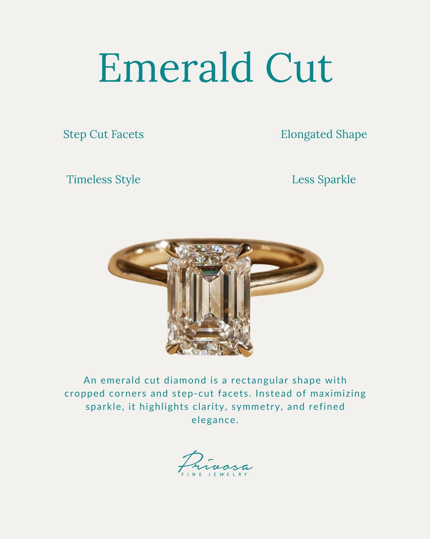 Oval and emerald diamonds, side by side — 3