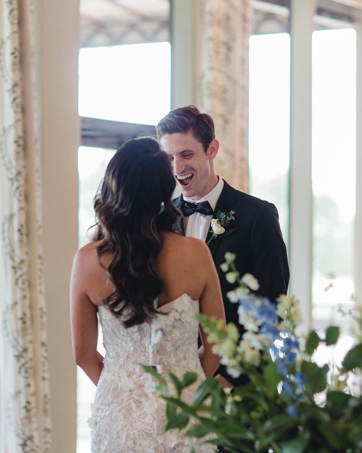Ashley and Nate’s first look Ashley is styled with a custom @privosa diamond… — Privosa couple