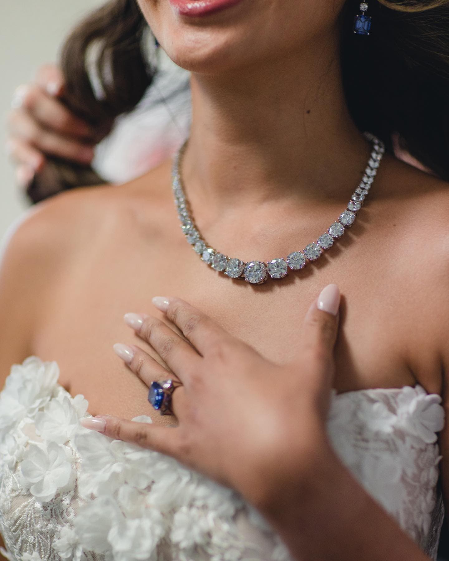 Ashley and Nate’s first look Ashley is styled with a custom @privosa diamond… — Privosa couple