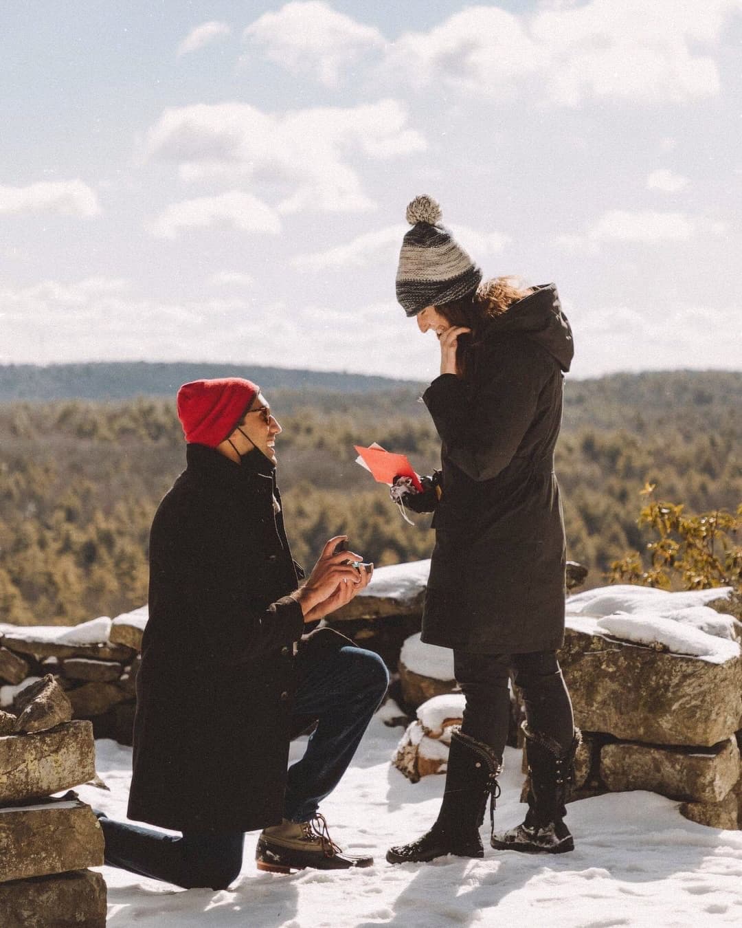 December proposals just hit different A love story written in snow, sealed with… — Privosa couple