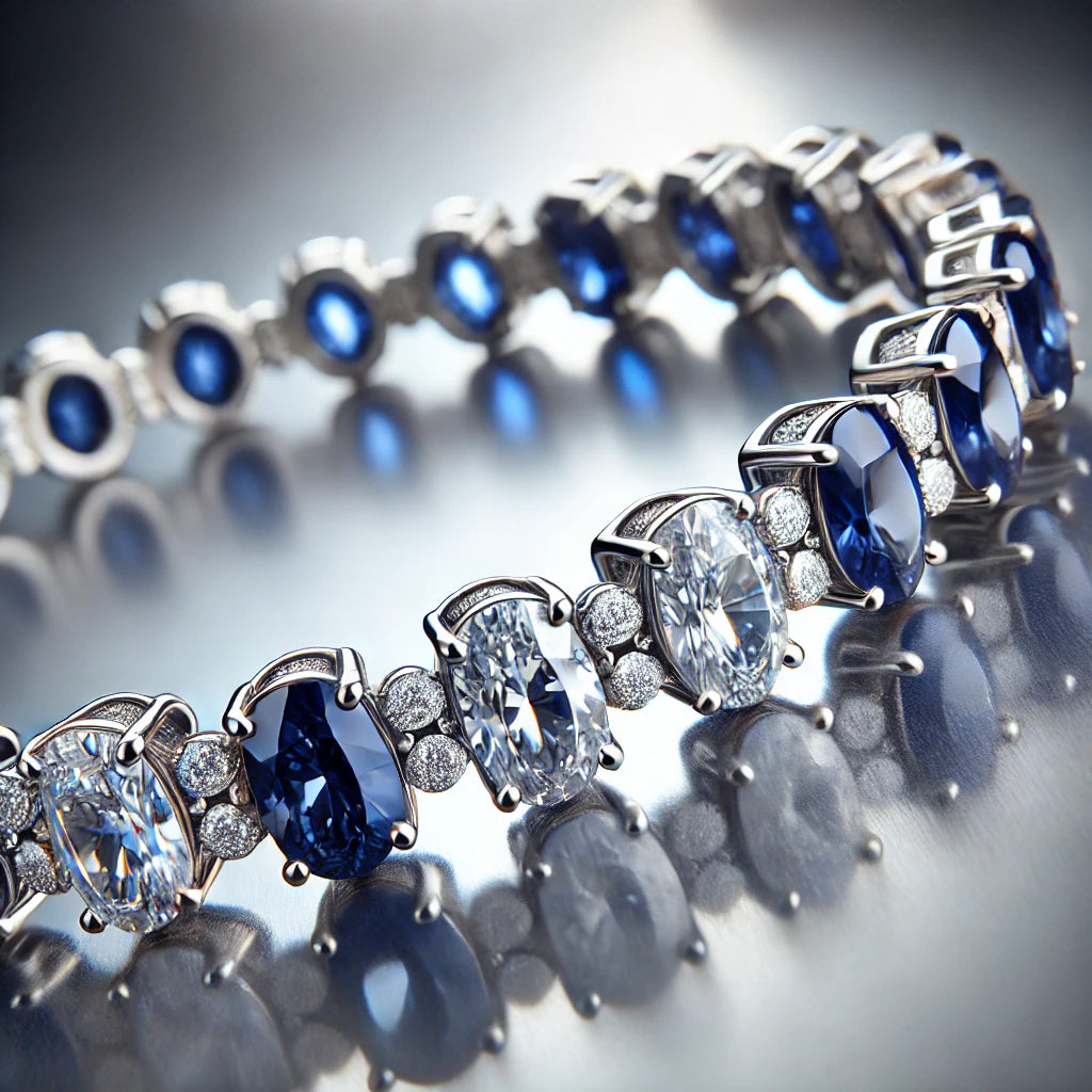 The Timeless Beauty of Blue Sapphire and Diamond Tennis Bracelets