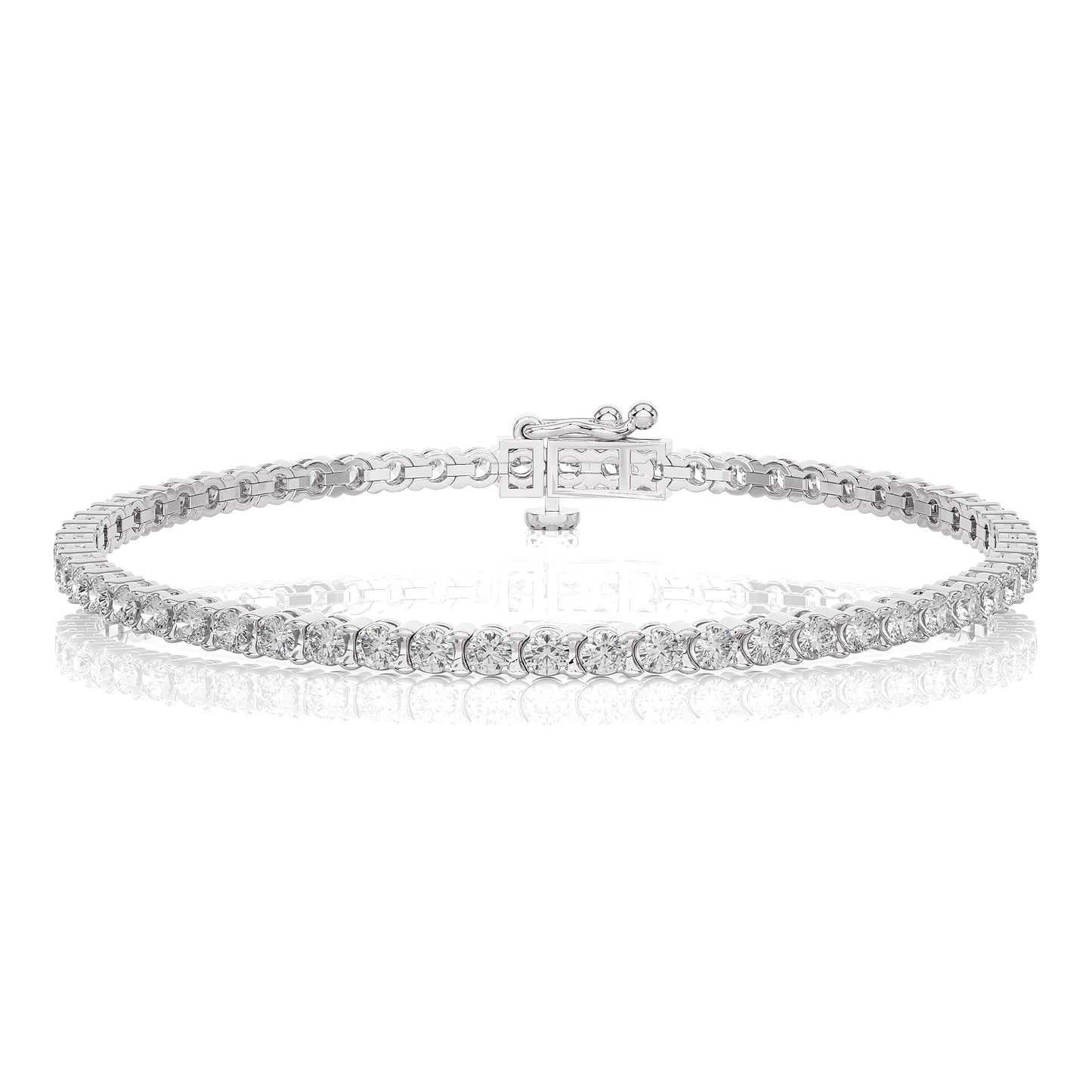 3 to 20 Carat Lab Grown Diamond Tennis Bracelet for Women I 14k White or Yellow Gold Bracelet (E-F, VS1, cttw) 7 Inches Long by Privosa Fine Jewelry - 10.00 cttw