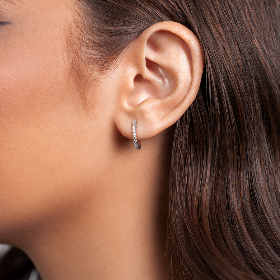 Lab Grown Huggie Hoops