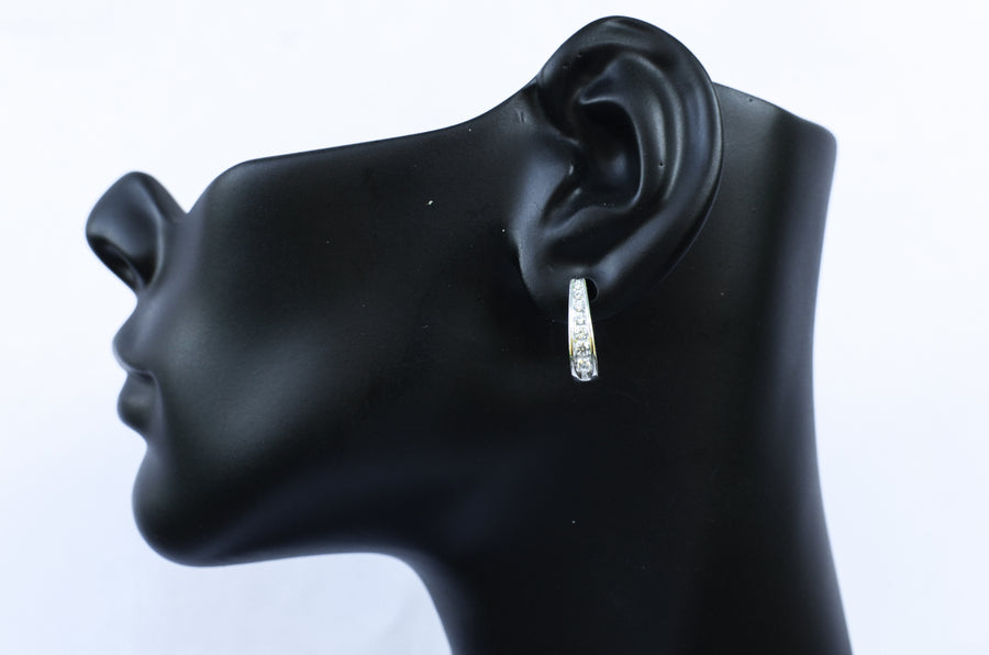 Olivia - Diamond Hoops