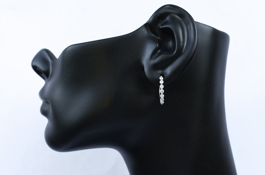 Rosie - Diamond Hoop Earrings