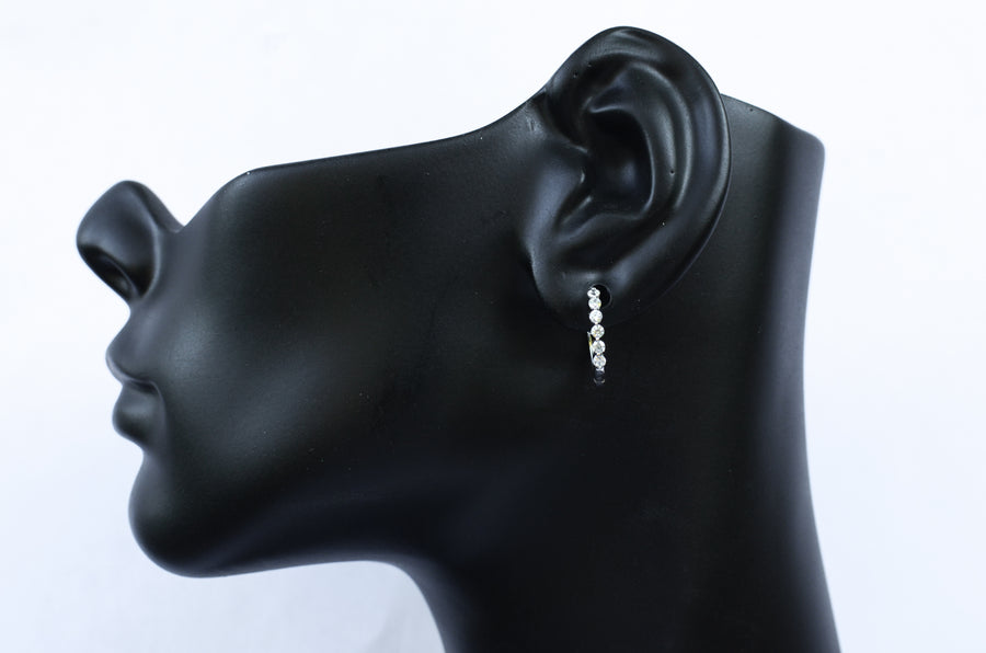Rosie - Diamond Hoop Earrings