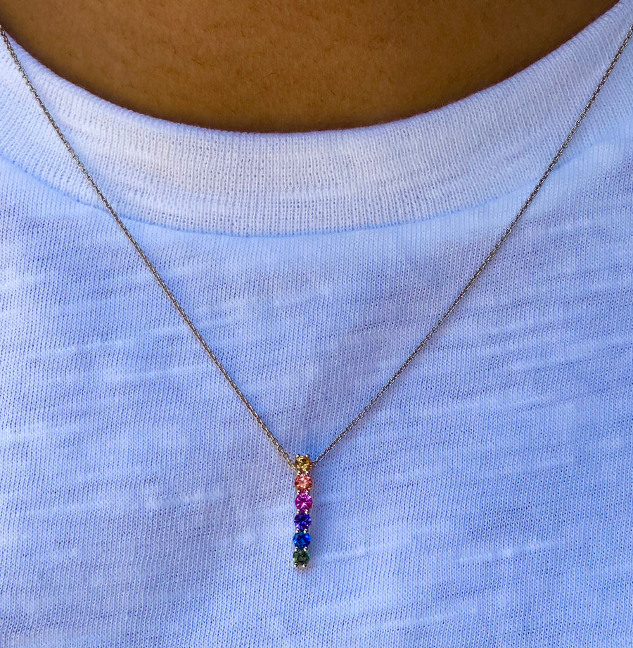Rainbow Sapphire Pendant
