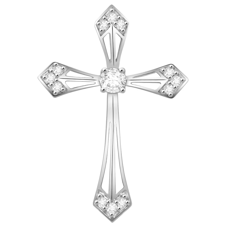 'Vera' - Diamond Cross Pendant