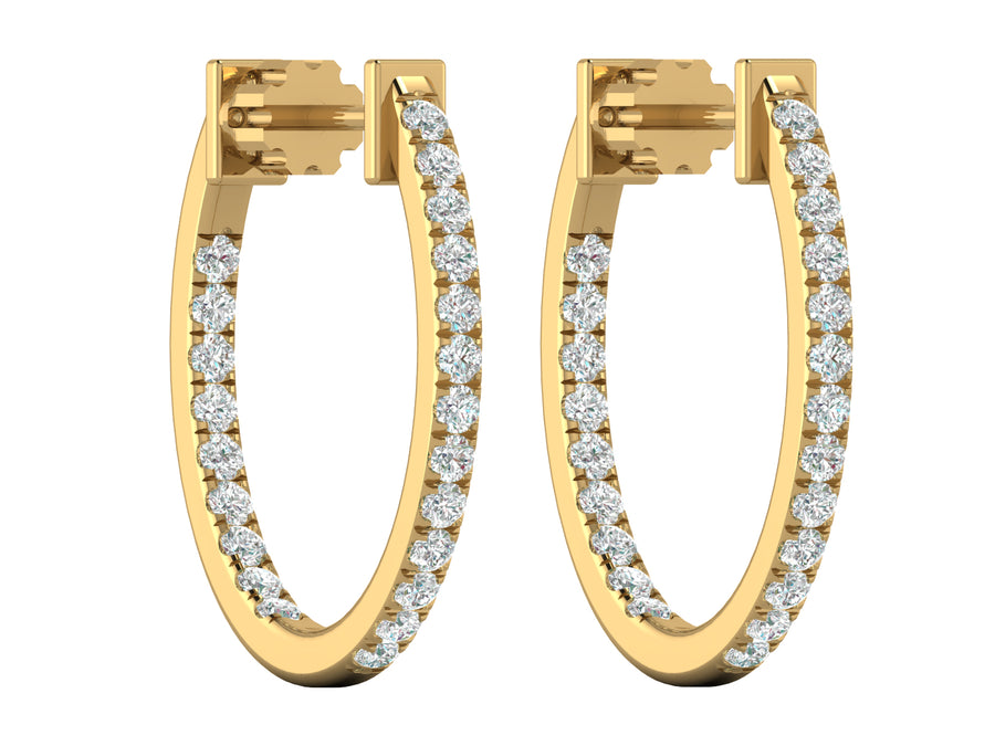 Primrose - Inside-Out Dangle Earrings